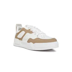 London Rag Men Beige Colourblocked Lace-Up Sneakers