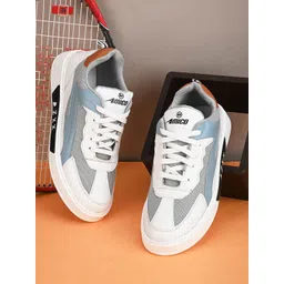 AMICO Men Colourblocked Lightweight Comfort Insole Mesh Contrast Sole Sneakers