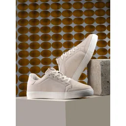 HRX by Hrithik Roshan Men Off White Comfort Insole Sneakers