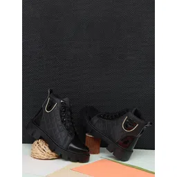 Rising Wolf Men Quilted Mid-Top Chunky Boots