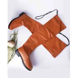 Women Slip-On Knee-Length Boots