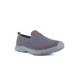 Sparx Men Grey Woven Design Slip-On Sneakers