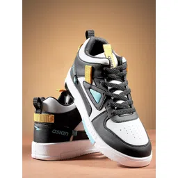 ASIAN Men Colourblocked Memory Foam Insole Round Toe Sneakers