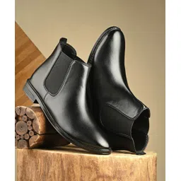 Synthetic Leather Lightweight Comfortable Trendy Walking Outdoor Slip On Chelsea Boots For Men