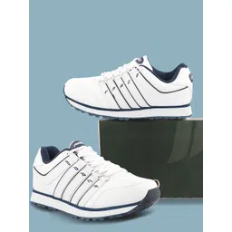 Lakhani Vardaan LKV718 Color-Blocked Lace Up Sports Shoes