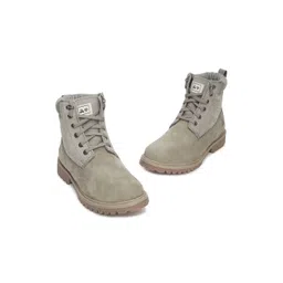 Woodland Men Blocked-Heeled Boots