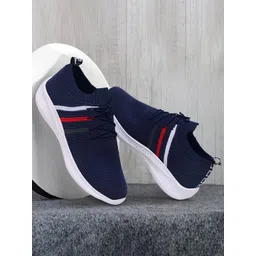 SHUAN Men Mesh Running Non-Marking Shoes