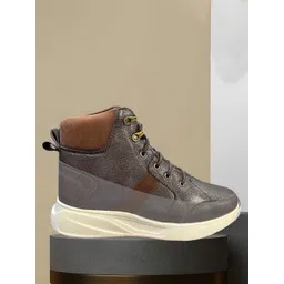 Bxxy Men Textured Hidden Elevator Height Increasing Boots