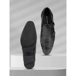 EZOK Men Leather Round Toe Slip-On Casual Shoes