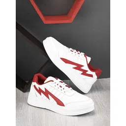 Provogue Men Colourblocked Round Toe Lace Ups Sneakers