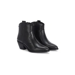 Delize Women Synthetic Leather Block Heeled Boots