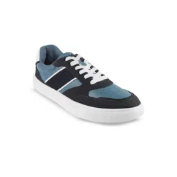 Metro Men Lace-Ups Colourblocked Smart Casual Sneakers