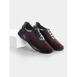 LA MARCA Men Woven Design Leather Slip-On Sneakers