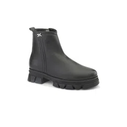 Killer Block-Heeled Round Toe Chelsea Boots