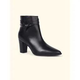 yoho Women Pointed Toe Zipper Ankle Regular Boots