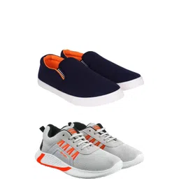 Free Kicks Men Multicoloured Mesh Marking Running Sports Shoes