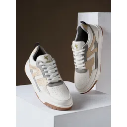 Cantabil Men Colourblocked PU Sneakers