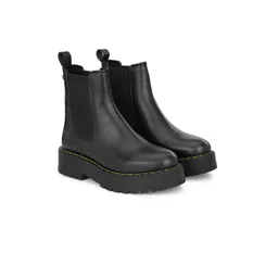Delize Men Mid-Top Vegan Leather Chelsea Boots