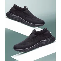 Moonwalk-01 Black Casual,Walking,Slipon,Stylish Walking Shoes For Men