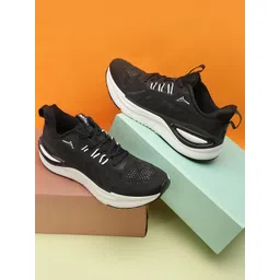 JQR Men Solid Mesh Lace Up Running Shoes