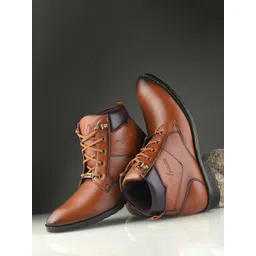 Vellinto HAVANA Men Block Heeled Mid Ankle Regular Boots