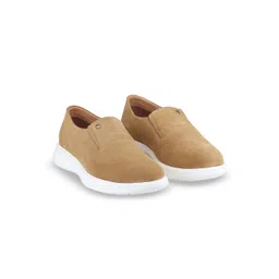 Red Chief Men Leather Slip-On Sneakers