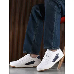 Roadster Men Colourblocked PU Sneakers