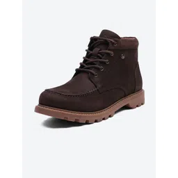 Monte Carlo Men Leather Blocked Heeled Regular Boots