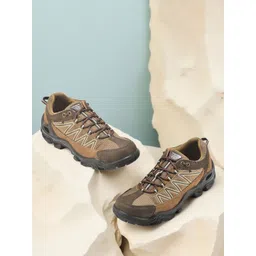 Woodland Colourblocked Suede Sneakers