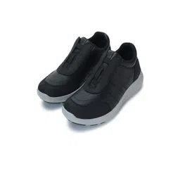 ERGON Men Woven Design Leather Slip-On Sneakers