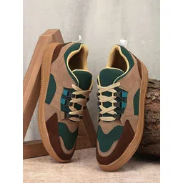 glitchez Men Lace-Ups Colourblocked Sneakers