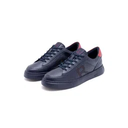 RARE RABBIT Men Textured Leather Sneakers