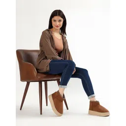 CASSIEY Women Comfortable Indoor/Outdoor Winter Faux Fur Boots