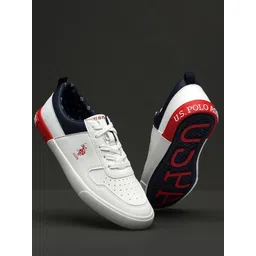 U.S. Polo Assn. Men Solid leather Regular Sneakers
