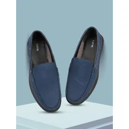 EZOK Men Leather Slip-On Sneakers