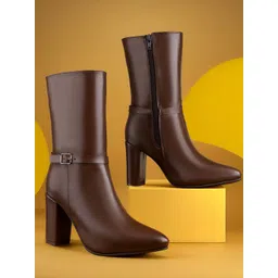 Bxxy Women Block Heel Winter Boots