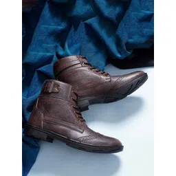 ARIWA Men Textured Casual Regular Boots
