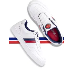 GO RIDE Men White Leather Walking Shoes