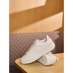 Lotto Men Leather Lace-Ups Round Toe Sneakers