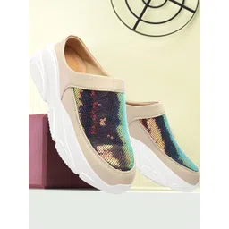 Antox Women Cream Casual Shoes