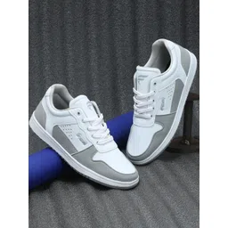 Field Care Men White PU Casual Shoes