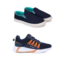 Free Kicks Men Multicoloured Mesh Marking Running Sports Shoes