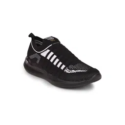Liberty Men Black & White Mesh Walking Shoes