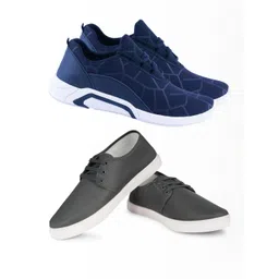 Free Kicks Men Multicoloured Mesh Marking Running Sports Shoes