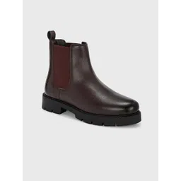 The Roadster Lifestyle Co. Women Textured Block-Heeled Chelsea Boots