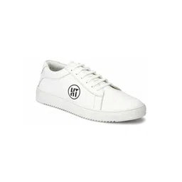 HAUTTON Men Leather Lace-Up Casual Sneakers