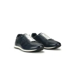 GUESS Men Leather Lace-Ups Round Toe Sneakers