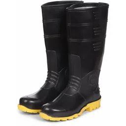 Men's Black PVC Industrial Purpose Super Safety/Welsafe Gum Boots Boots For Men Boots For Men