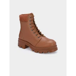 ADORLY Women Block Heel Casual Hiking Boots