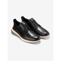 Cole Haan Men ORIGINALGRAND ENERGYWEAVE PLAIN TOE Black Derby Shoes